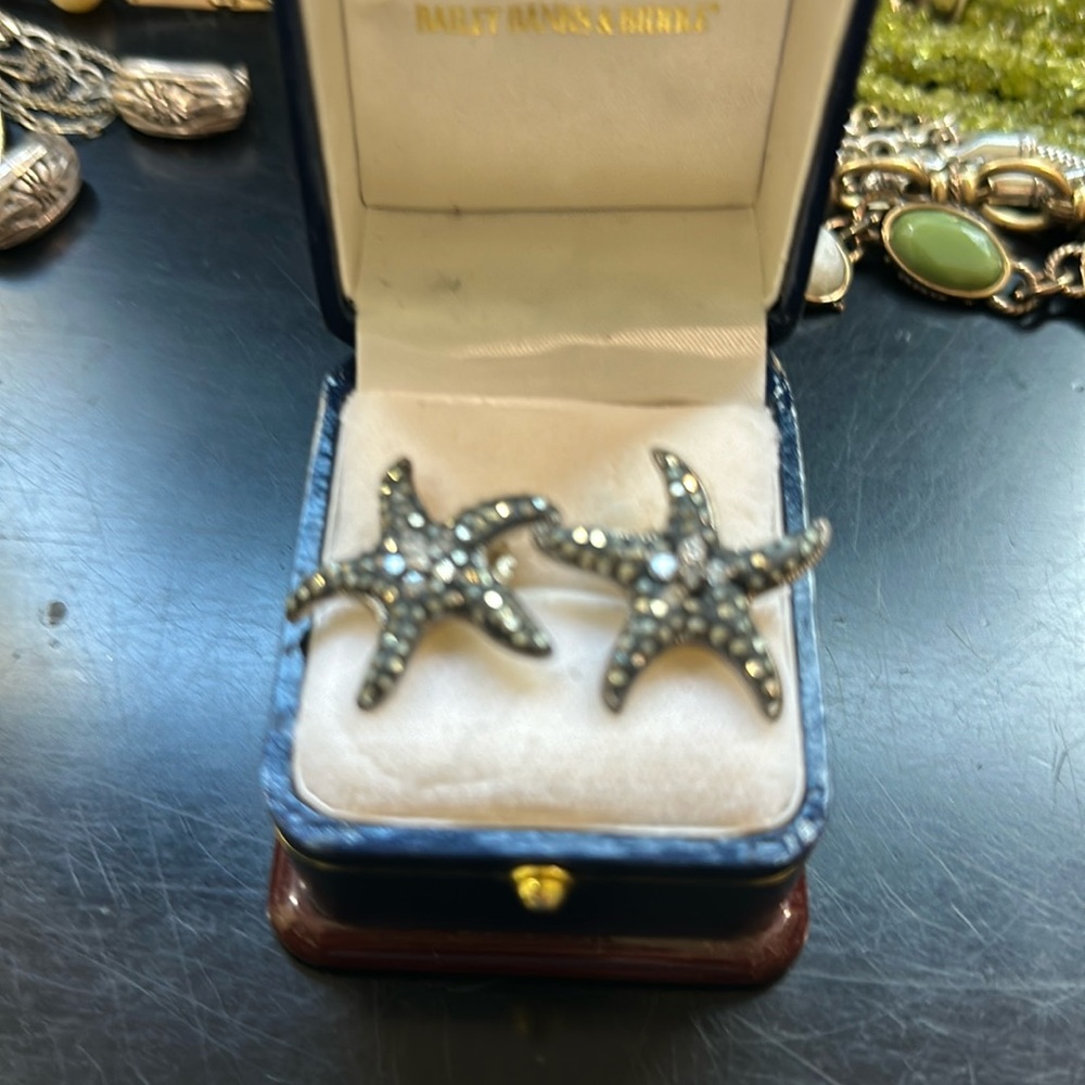 Vintage sea star earrings